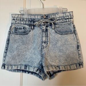 PacSun Acid Wash High Waist Mom Shorts